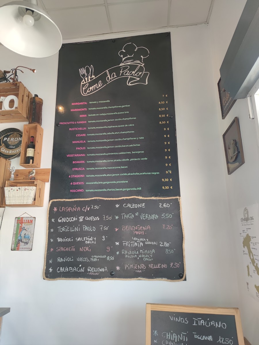Menu Pizzeria Come Da Paolo-5